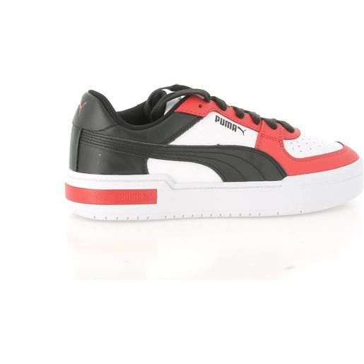 Puma scarpe moda uomo ca pro classic bianco-rosso-nere