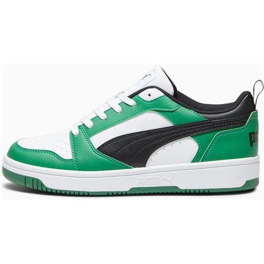 Puma scarpe moda uomo rebound v6 bianco-verdi
