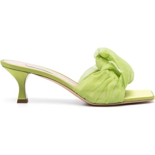 Casadei mules geraldine helen 50mm - verde