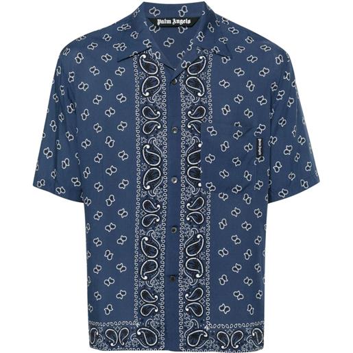 Palm Angels camicia con stampa paisley - blu