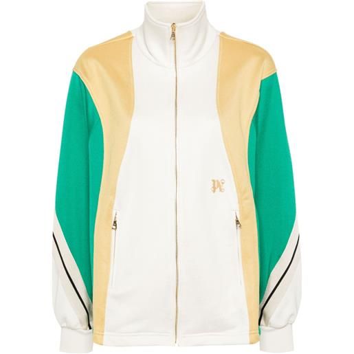 Palm Angels giacca sportiva con design color-block - bianco