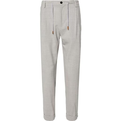 Eleventy pantaloni con vita elasticizzata - grigio