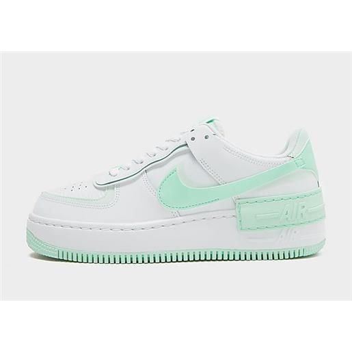 Nike air force 1 shadow donna, white/barely green/mint foam