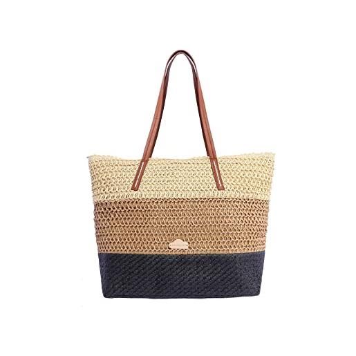 DON ALGODON donna, viaggio, sve, xxl famiglia mare palgia-borsa grande-shopping bag-spiaggia, multicolore, 34x14x33 cm