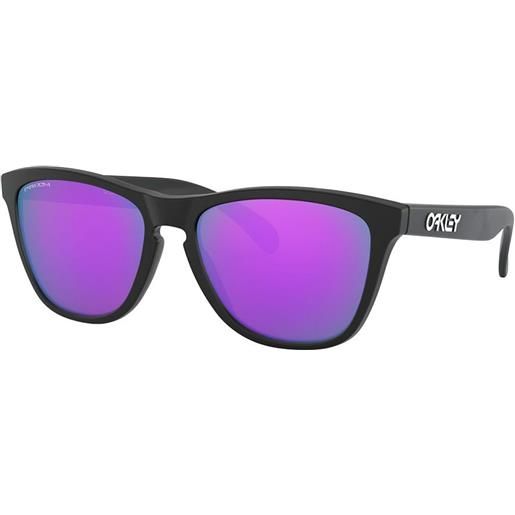 Oakley frogskins prizm sunglasses blu, nero prizm violet iridium/cat3