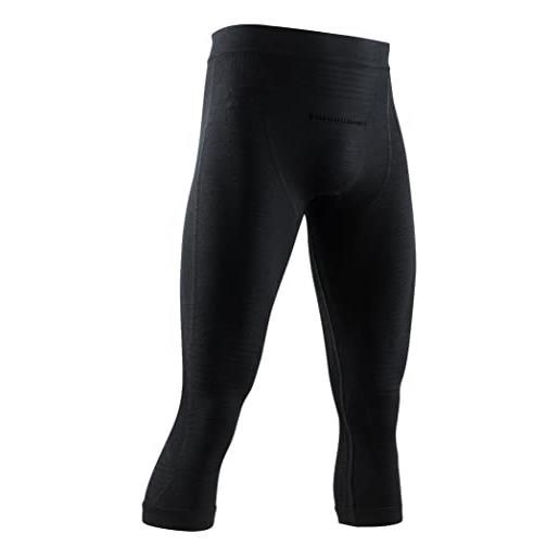 X-Bionic apani 4.0 merino 3/4, strato base pantaloni funzionali uomo, black, 2xl