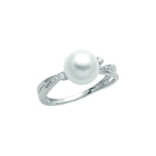 MILUNA Gioielli anello miluna perla e brillanti pli1636