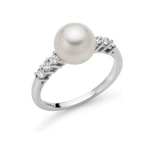 MILUNA Gioielli anello con perla akoya e diamanti miluna pli1646m