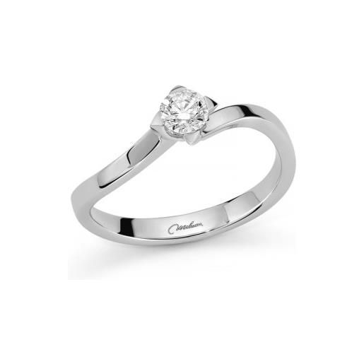 MILUNA Gioielli anello solitario miluna brillante li812-030p platino amore infinito