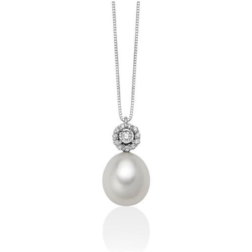 MILUNA Gioielli collana perle e diamanti miluna pcl6274