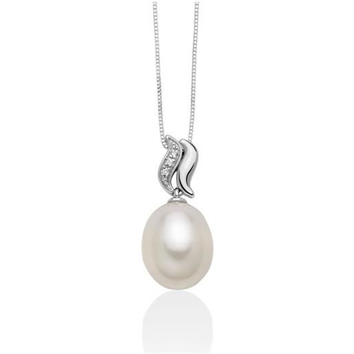 MILUNA Gioielli collana perle e diamanti miluna pcl6342