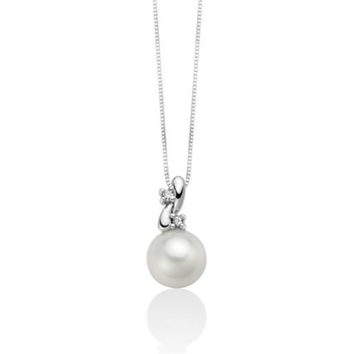 MILUNA Gioielli collana perle e diamanti miluna pcl6389