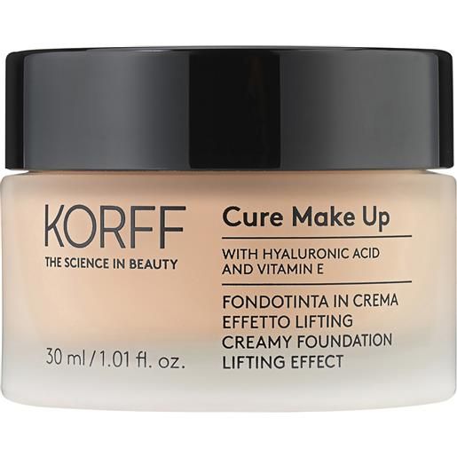 KORFF Srl korff make up fondotinta in crema effetto lifting 04 - fondotinta illuminante in crema - colore 04 - 30 ml
