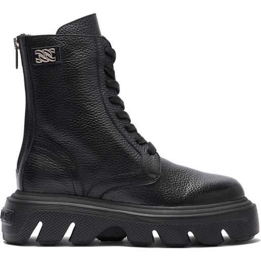 Casadei generation c leather biker boots black