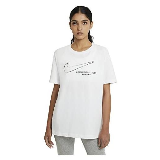 Nike boy swoosh t-shirt white m