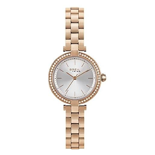 Breil - women's watch sybille collection ew0529 - accessori donna - orologio per donna in acciaio rosa ip con cassa da 28 mm e cinturino regolabile da 13,5 a 19 cm