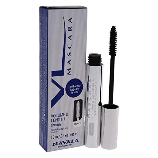 Mavala volume e lunghezza creamy mascara, nero