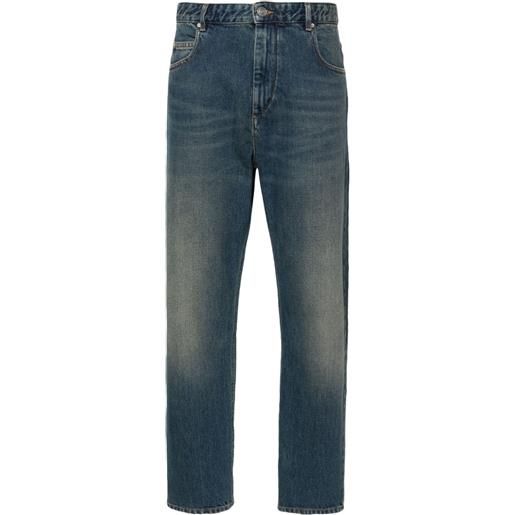 ISABEL MARANT jeans affusolati con applicazione - blu