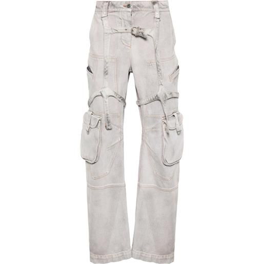 Off-White pantaloni cargo affusolati - viola