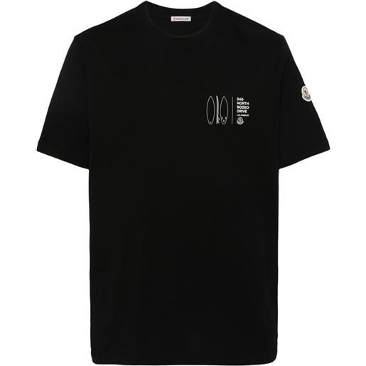 Moncler t-shirt con stampa - nero