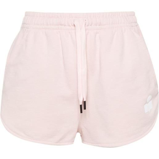 MARANT ÉTOILE shorts mifa con logo - rosa