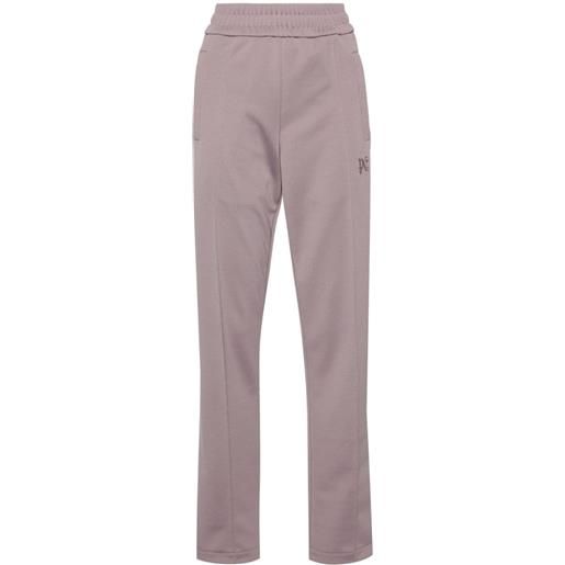 Palm Angels pantaloni sportivi con ricamo - viola