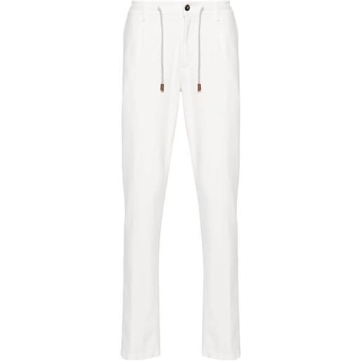 Eleventy pantaloni in jersey - bianco