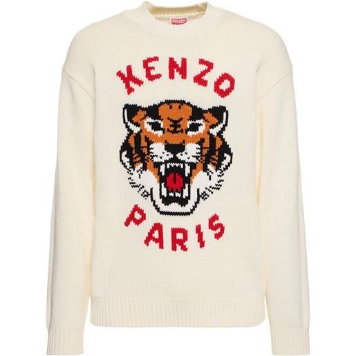 KENZO PARIS maglia tiger in misto cotone