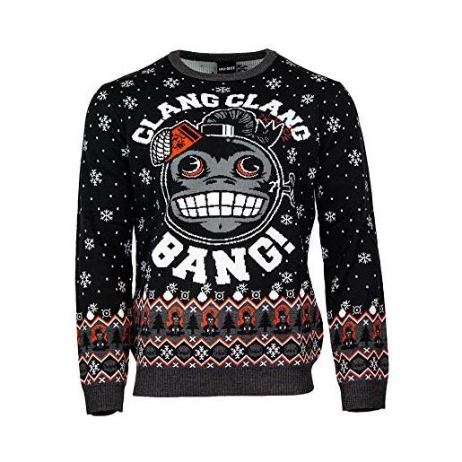 Numskull call of duty monkey bomb maglione natalizio lavorato a maglia, taglia xs, idea regalo, x-small unisex-adulto