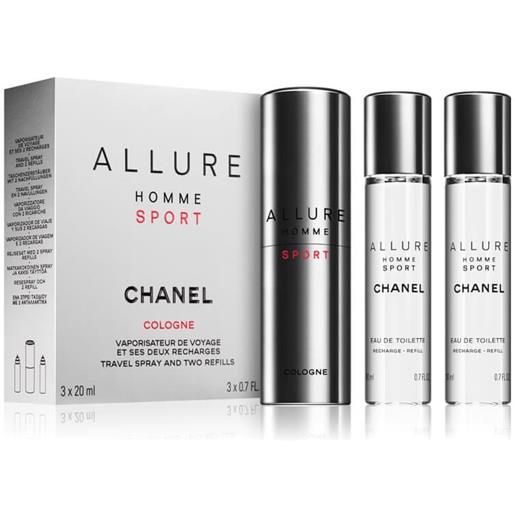 Chanel edc 20 ml (flacone ricaricabile) + ricarica 2 x 20 ml