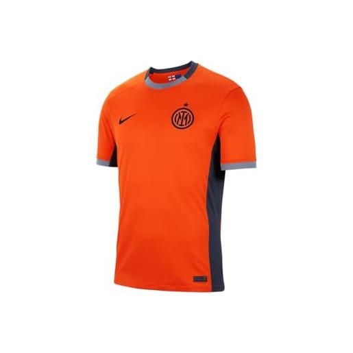 Nike inter maglietta, safety orange/thunder blue/bla, xl uomo