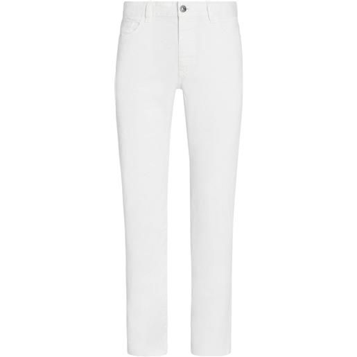 Zegna jeans skinny a vita media roccia - bianco
