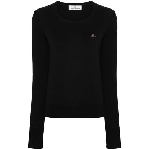 Vivienne Westwood maglione con motivo bea orb - nero