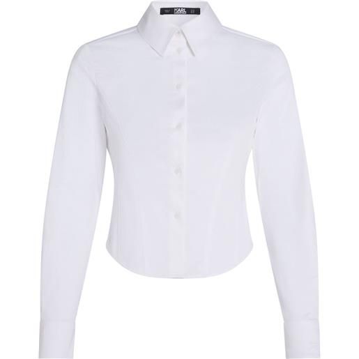 Karl Lagerfeld camicia slim - bianco