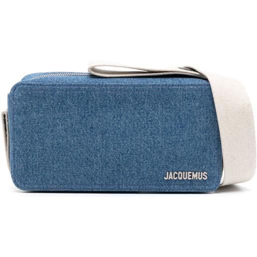 Jacquemus borsa messenger le cuerda horizontal - blu