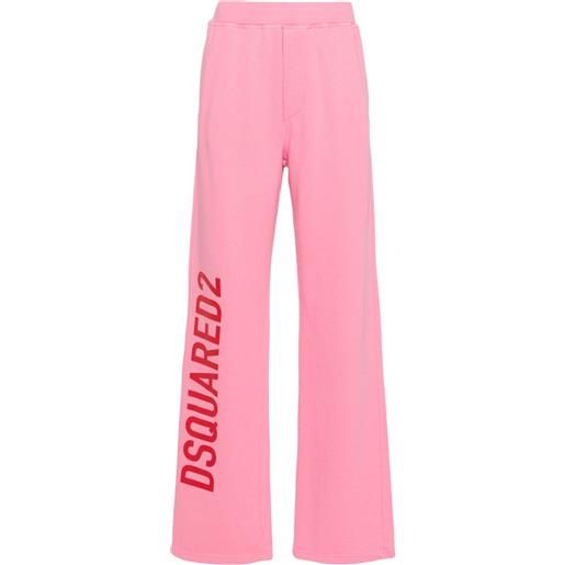 Dsquared2 pantaloni sportivi con stampa - rosa