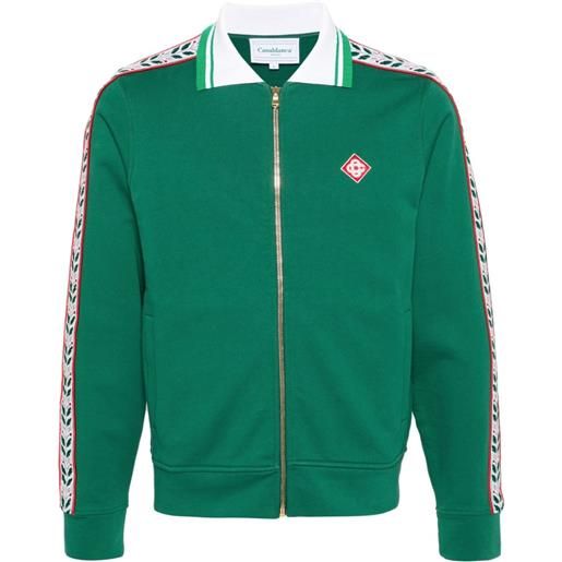 Casablanca giacca laurel con ricamo - verde