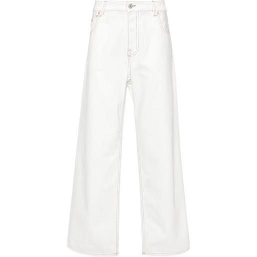 Jacquemus jeans taglio comodo le de nîmes large - bianco