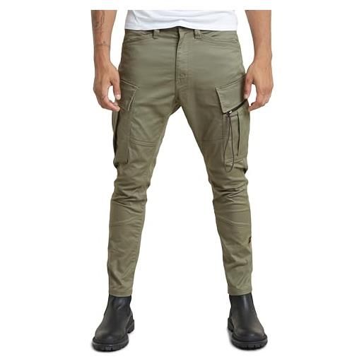 G-STAR RAW zip pocket 3d skinny cargo pants 2.0 donna, verde scuro (shamrock d24307-c105-2199), 36w / 32l