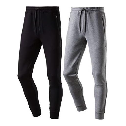Energetics colin - pantaloni da uomo, uomo, pantaloni, 280600, grigio scuro/melange, xxl