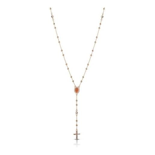 Time to love girocollo rosario in argento 925 gioielli donna di eleganza - codice as0378r