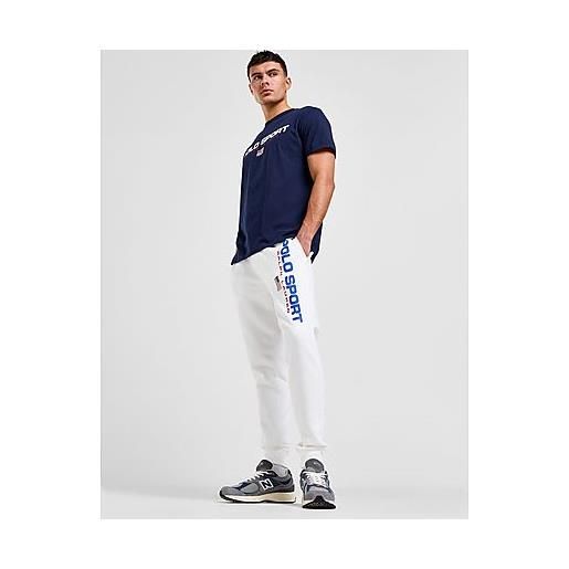 Polo Ralph Lauren pantaloni della tuta logo fleece, white