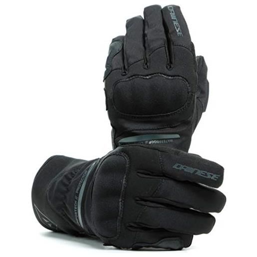 DAINESE aurora lady d-dry® gloves, guanti moto touring con membrana impermeabile, donna, nero/nero, l