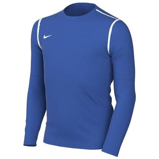 Nike y nk df park20 crew top r maglia a maniche lunghe, royal blu/bianco/bianco, 14-15 jahre unisex-bambini e ragazzi