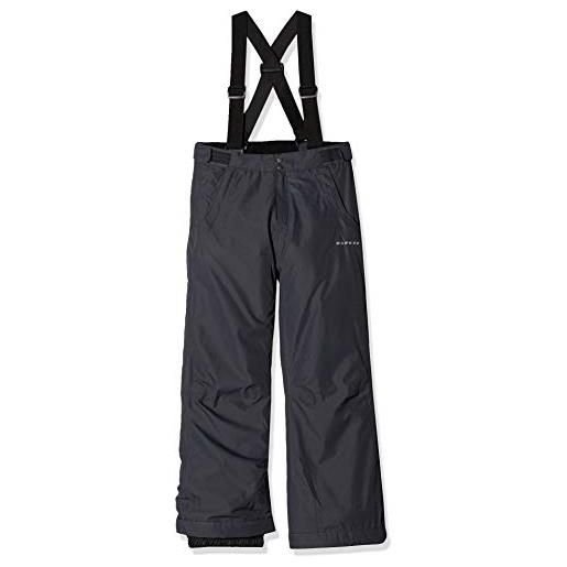 Dare 2b whirlwind ii waterproof and breathable insulated ski pants, salopette bambino, grigio ebano, misura 9-10