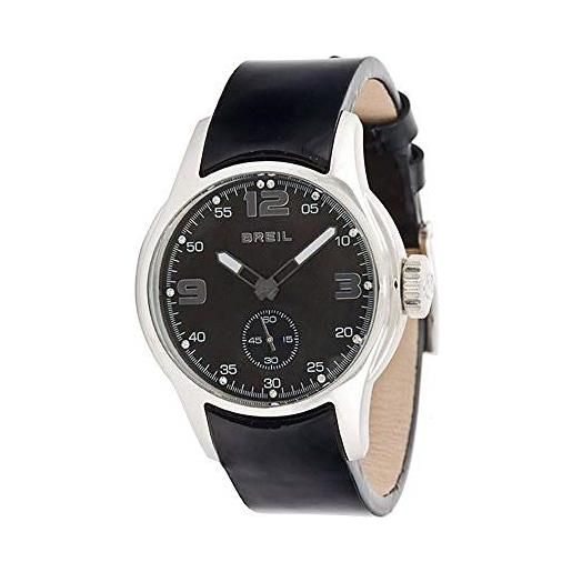 Breil bw0062 - orologio da donna globe, in pelle nera con cristalli swarovski