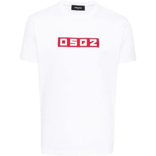 Dsquared2 t-shirt con applicazione logo dsq2