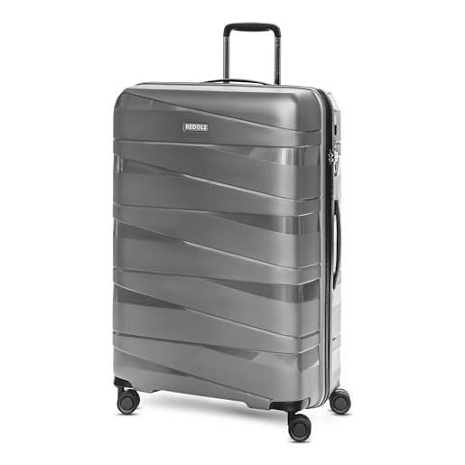 REDOLZ essentials 10 valigia rigida per il check-in | trolley grande xl 50 x 30 x 76 cm in polipropilene leggero | 4 ruote doppie & tsa