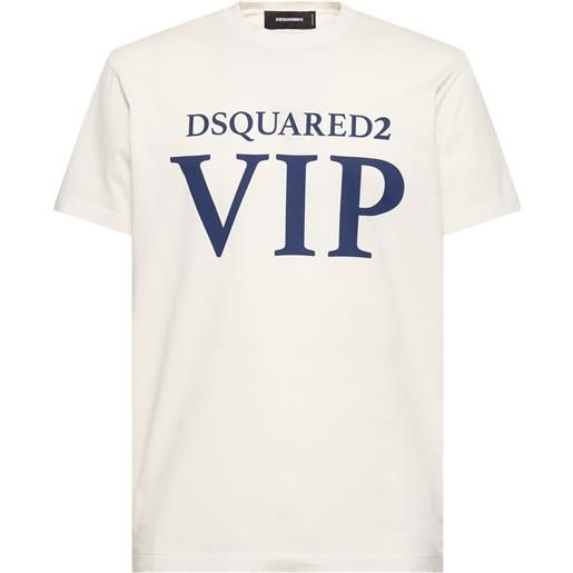 DSQUARED2 t-shirt in jersey di cotone stampato