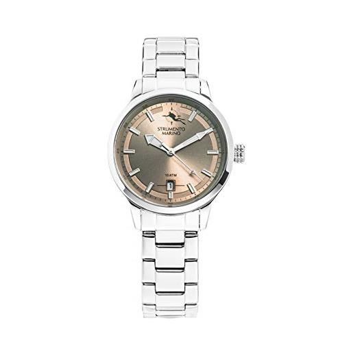 Strumento Marino orologio analogico quarzo donna con cinturino in acciaio inox sm134mb-mr